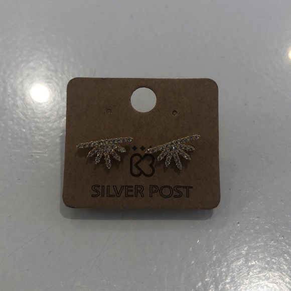 CZ Studded Earrings - Picture 1 of 3